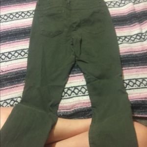 Olive high waisted jeans